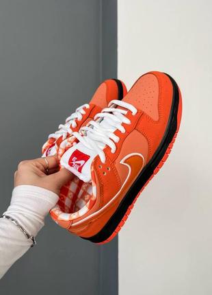 Кроссовки nike sb dunk low concepts x orange lobster2 фото