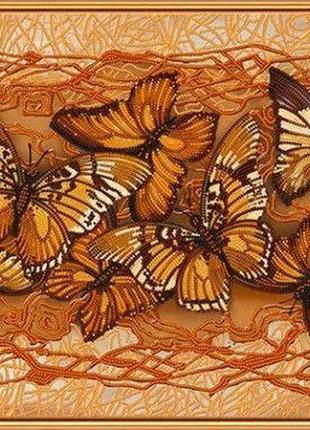 Набір для вишивання бісером nova sloboda 40*30 см бис1272 політ метеликів