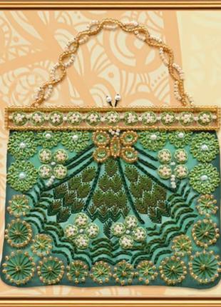 Набор для вышивания бисером и нитками nova sloboda 16*16 см ор5531 изумрудная коллекция, женские секреты