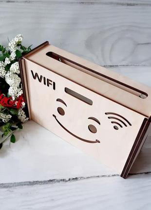 Органайзер-домик для wifi 30х20х9 см.из 6 мм без покраски3 фото