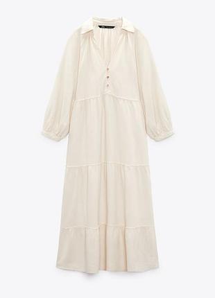 Zara -60% 💛 сукня льон розкішна стильна хs, м