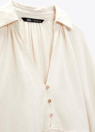 Zara -60% 💛 платье лен роскошное стильное хs, м3 фото