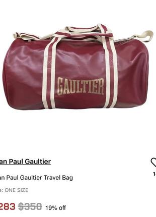 Стильная спортивная, дорожная сумка jean paul gaultier, оригинал8 фото