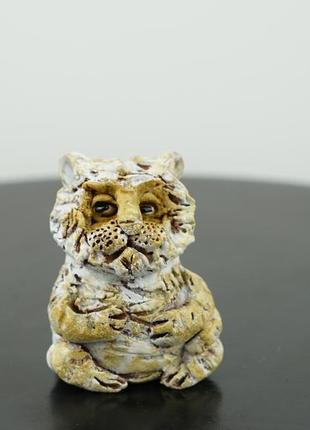 Керамічна фігурка «харизматичний тигр» (ручна робота) тигр подарунок у рік тигра