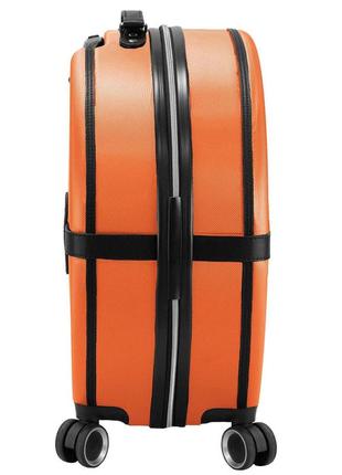 Чемодан туристический винтажный 27 л semi line 20" (s) orange/black (t5675-2)6 фото