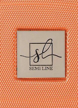 Чемодан туристический винтажный 27 л semi line 20" (s) orange/black (t5675-2)8 фото