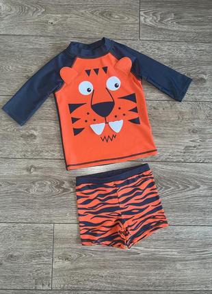 Купальний костюм тигреня на хлопчика 3-4 роки1 фото