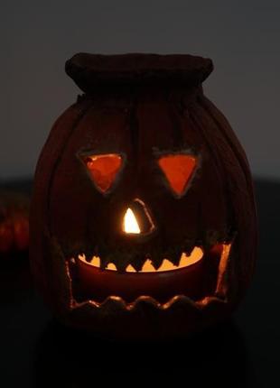 Аромалампа гарбуз halloween crafts подарунок на хеллоуїн7 фото