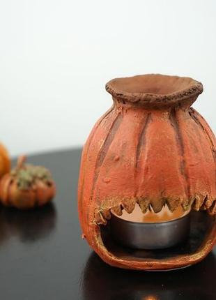 Аромалампа гарбуз halloween crafts подарунок на хеллоуїн4 фото