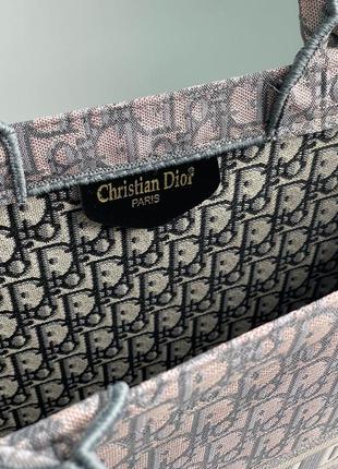 Сумка женская в стиле christian dior large book tote grey5 фото