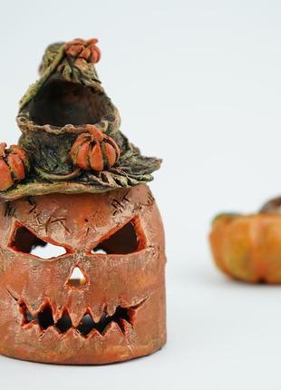 Аромалампа halloween тыква  crafts подарок на хэллоуин5 фото