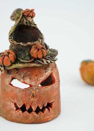 Аромалампа halloween тыква  crafts подарок на хэллоуин6 фото