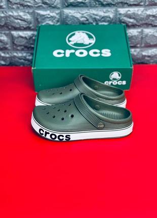 Крокс чоловічі шльопанці crocs хакі сабо літні чоловічі3 фото