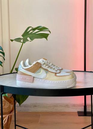 Женские кроссовки найк аир форс 1 / nike air force 1 shadow spruce aura ck3172-0028 фото