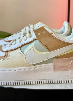 Женские кроссовки найк аир форс 1 / nike air force 1 shadow spruce aura ck3172-0029 фото