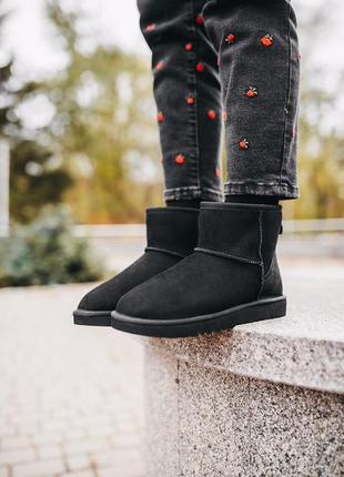 Ugg classic mini “black” 🆕 шикарные замшевые женские угги 🆕 купить наложенный платёж2 фото