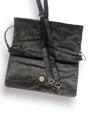 Маленькая черная сумка клатч3 фото