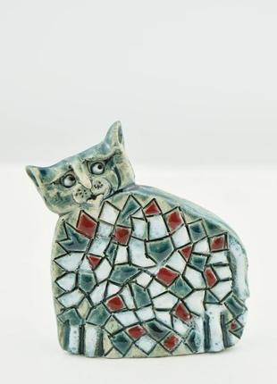 Cтатуетка кота подарунок кіт для декору cat figurine mosaic collection1 фото