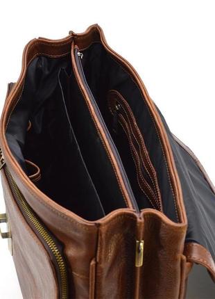 Шкіряний чоловічий портфель на два відділення tarwa gb-2067-4lx7 фото