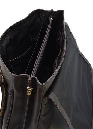 Шкіряний чоловічий портфель на два відділення tarwa gc-2067-4lx коричневий5 фото