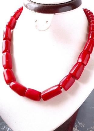 Намисто з величезних натуральних коралів під старовинне4 фото