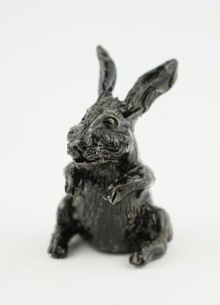 Статуэтка кролик  2023 фигурка кролик gift rabbit black подарунок в рік кролика2 фото