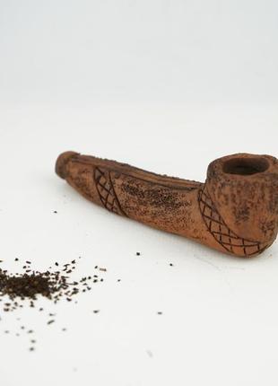 Курительная патриотическая трубка керамическая подарок патриоту3 фото