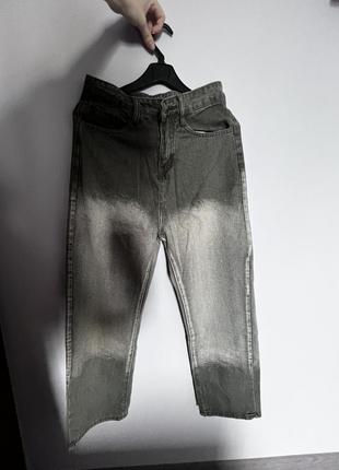 Широкие вареные джинсы