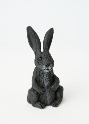 Фигурка кролика кролика черного rabbit figurine black1 фото