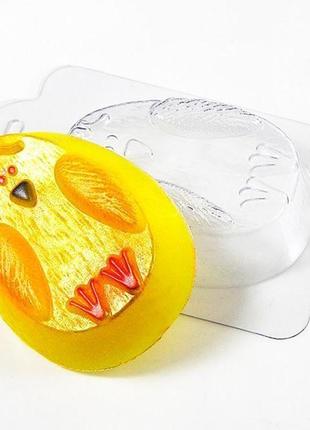 Форма для мыла пластиковая яйцо - цыпленок
