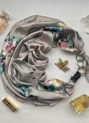 Дизайнерский платок "таинственные грёзы" коллекция vip от бренда my scarf4 фото