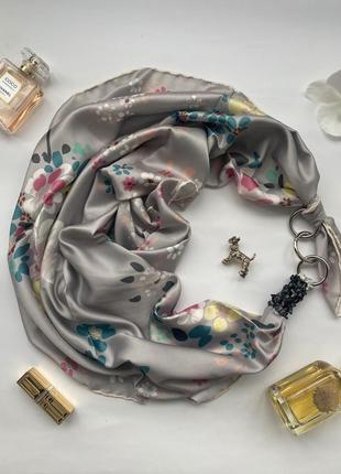 Дизайнерский платок "таинственные грёзы" коллекция vip от бренда my scarf