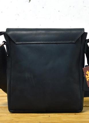 Шкіряна чоловіча сумка через плече чорна tarwa ra-5472-4sa2 фото