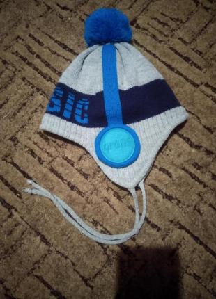 Зимняя шапка с шарфом и снудом. зимний комплект. термо шапка.3 фото