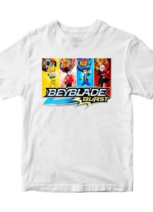 Футболка з оригінальним принтом гри beyblade "дзига beyblade burst - бейблейд берст. персонажі1 фото