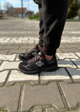 New balance 2002r black white logo