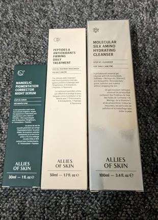 Allies of skin peptides antioxidants firming daily treatment