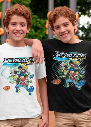 Футболка з оригінальним принтом гри beyblade "дзига beyblade. бейблейд дзига. персонажі"4 фото