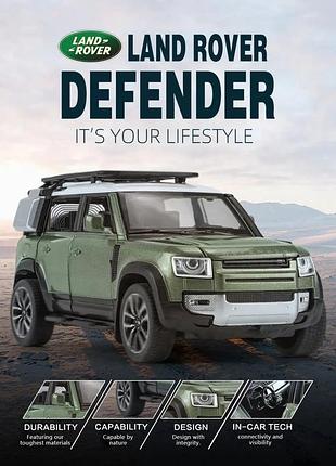 Модель land rover премиум класса 1:32 из металлического сплава со звуком и светом