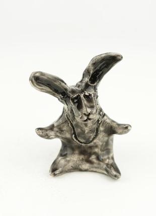 Статуетка кролика 2023 фігурка кролик gift rabbit black1 фото