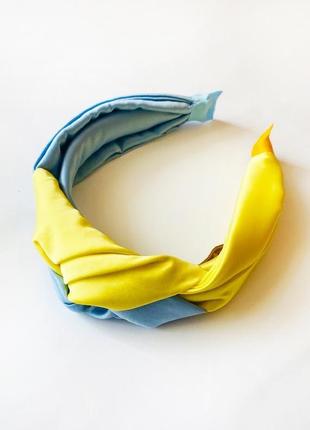 Желто-голубой обруч. коллекция "украина"3 фото