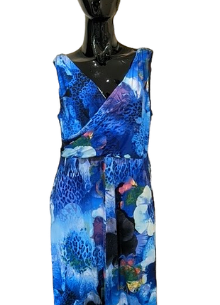 Платье в цветочный принт 50 размер