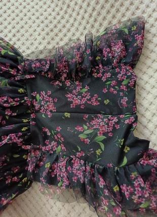 Пышное фатиновое платье monnalisa 5 лет, люкс бренд4 фото