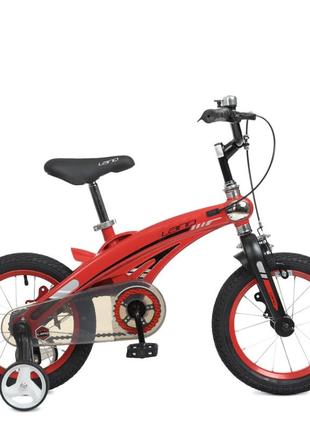 Велосипед дитячий lanq wln1239d-t-3 12 дюймів, червоний2 фото