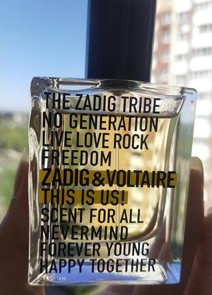 Парфуми zadig &amp; voltaire this is us!, 30ml1 фото