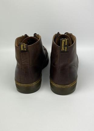 Шкіряні черевики dr. martens coburg оригінал коричневі розмір 465 фото