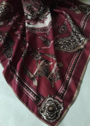 Винтажный шелковый платок2 фото