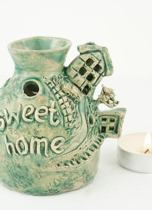 Аромалампа для ефірних олій авторська aroma lamp sweet home1 фото