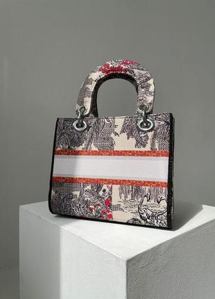 Сумка женская в стиле christian dior lady d-lite safari7 фото