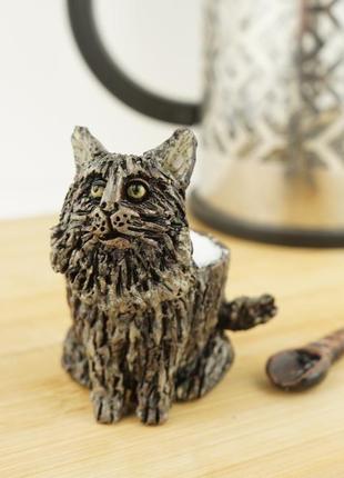Керамічна сільничка кіт декор кухня2 фото